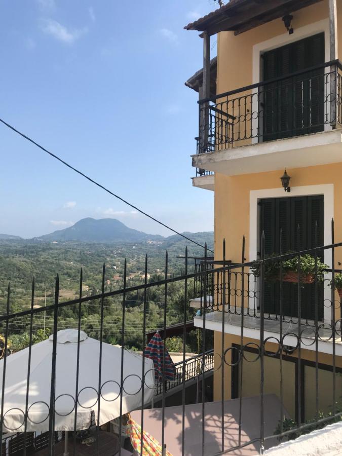 Schoenes Familienappartement In Pelekas, Corfu Mit Meerblick المظهر الخارجي الصورة
