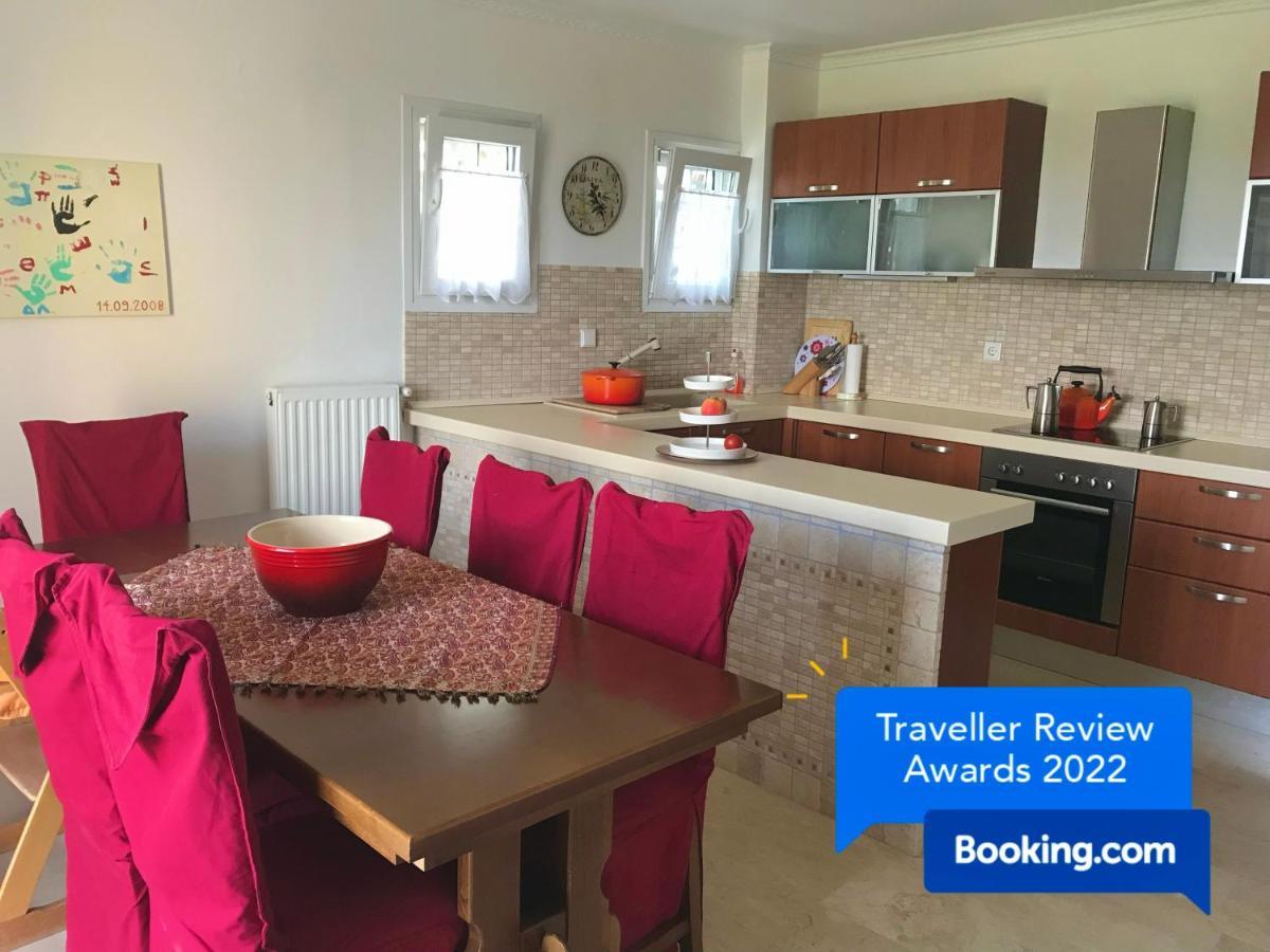 Schoenes Familienappartement In Pelekas, Corfu Mit Meerblick المظهر الخارجي الصورة