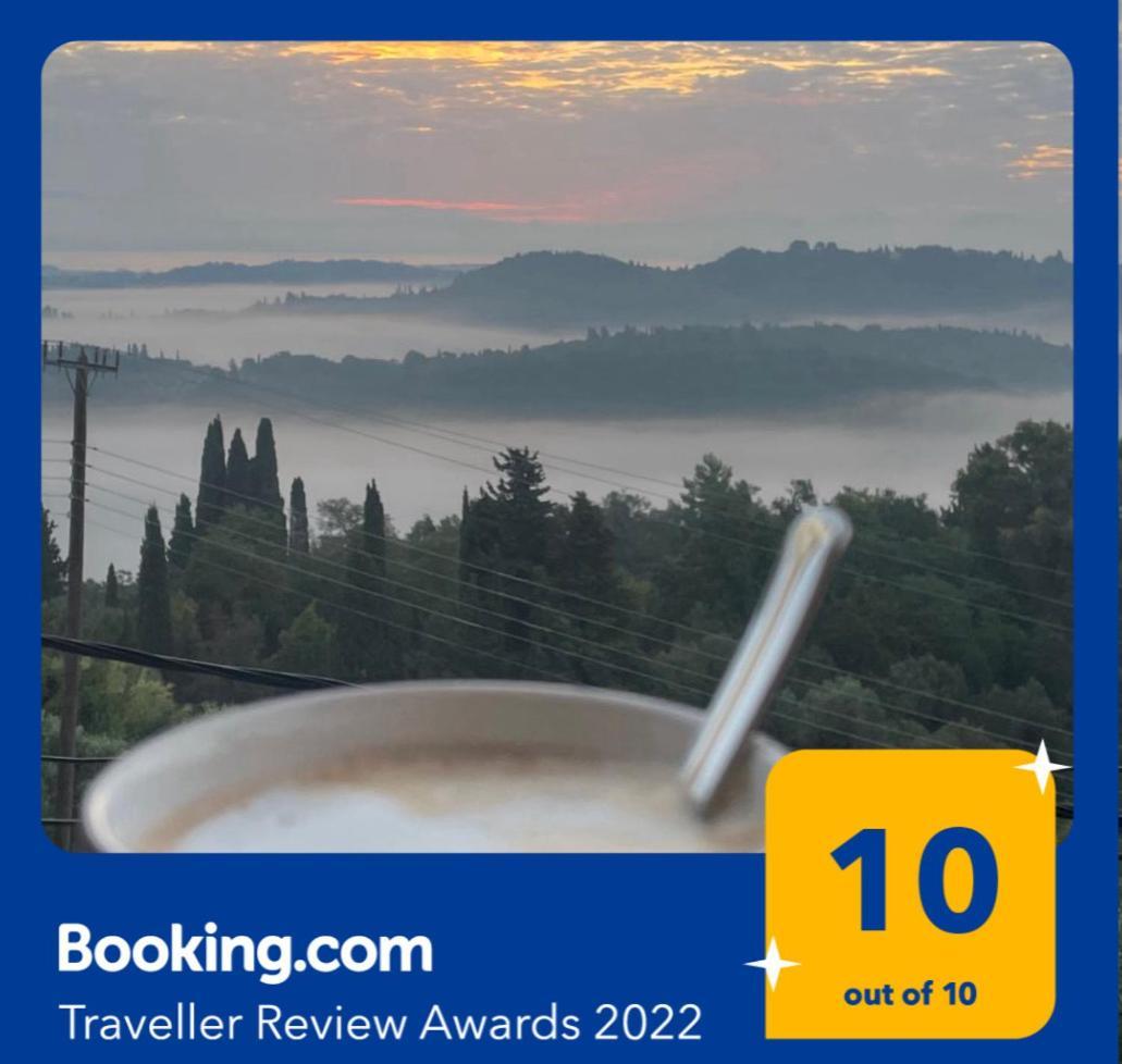 Schoenes Familienappartement In Pelekas, Corfu Mit Meerblick المظهر الخارجي الصورة